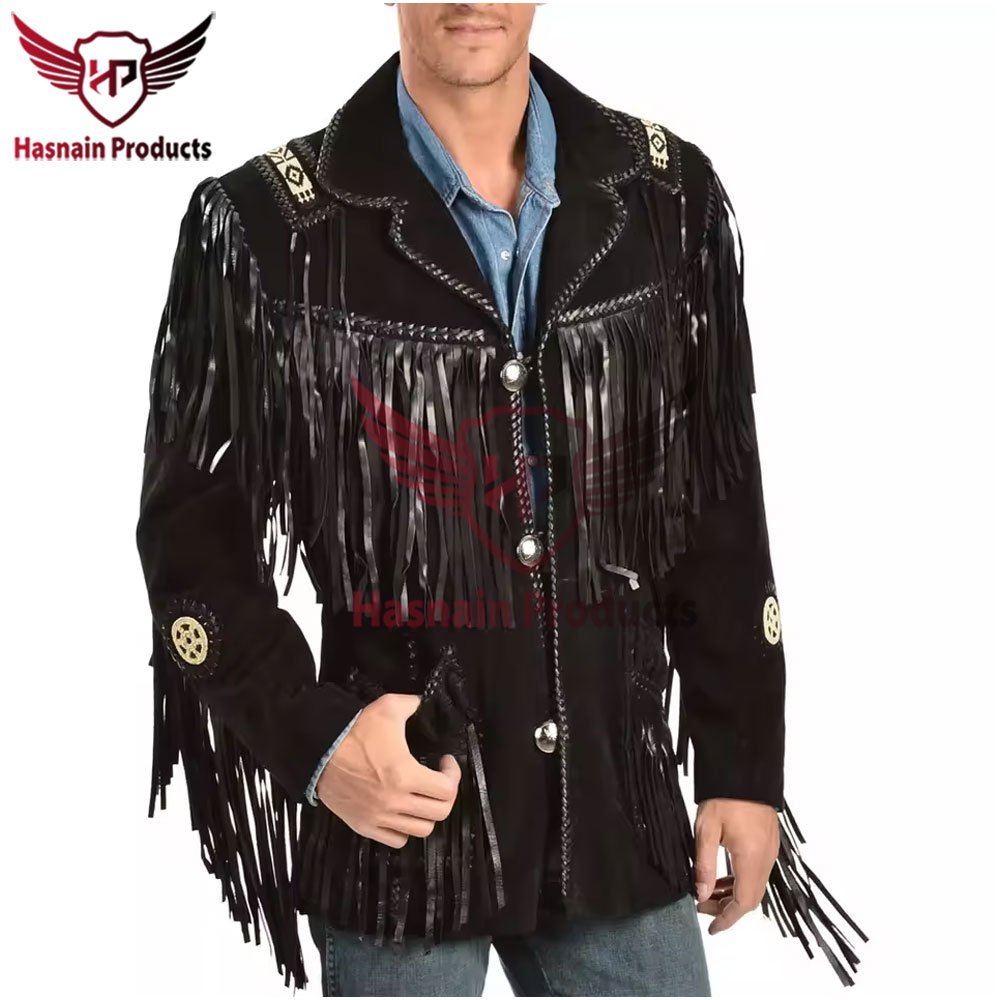 Premium Men's Black Suede Leather Biker Jacket - Customizable, Windproof, Body Fit Men's jacket Black suede leather Biker jacket
