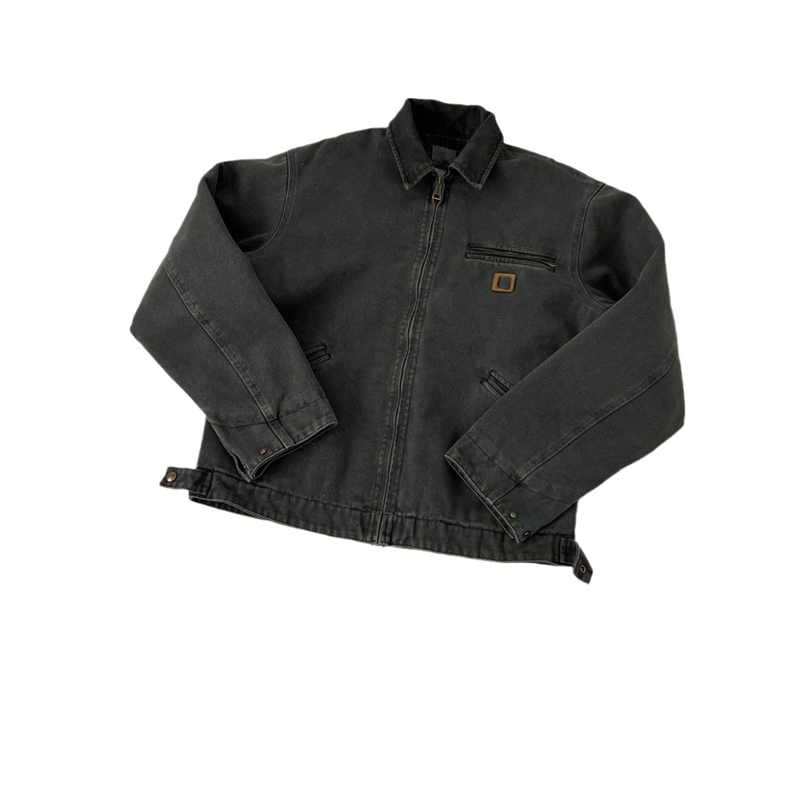 OEM custom design vintage washing band collar zip up used work jackets plus size men designer jacket men's jackets