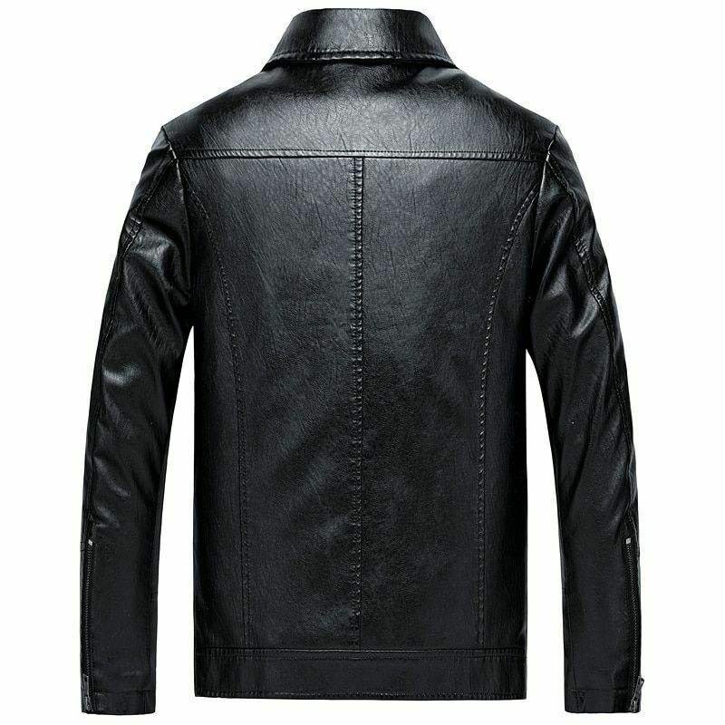 2023 Top Quality Fashion Men's Brown Leather Jacket - Real Lambskin Leather Jackets for Men