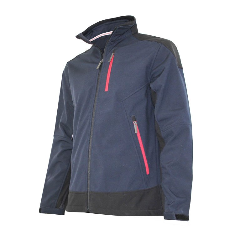 Men's Waterproof Jacket Work Softshell Jacket Lightweight Outdoor Hiking Jacket Coat with Hood Zipper Pockets