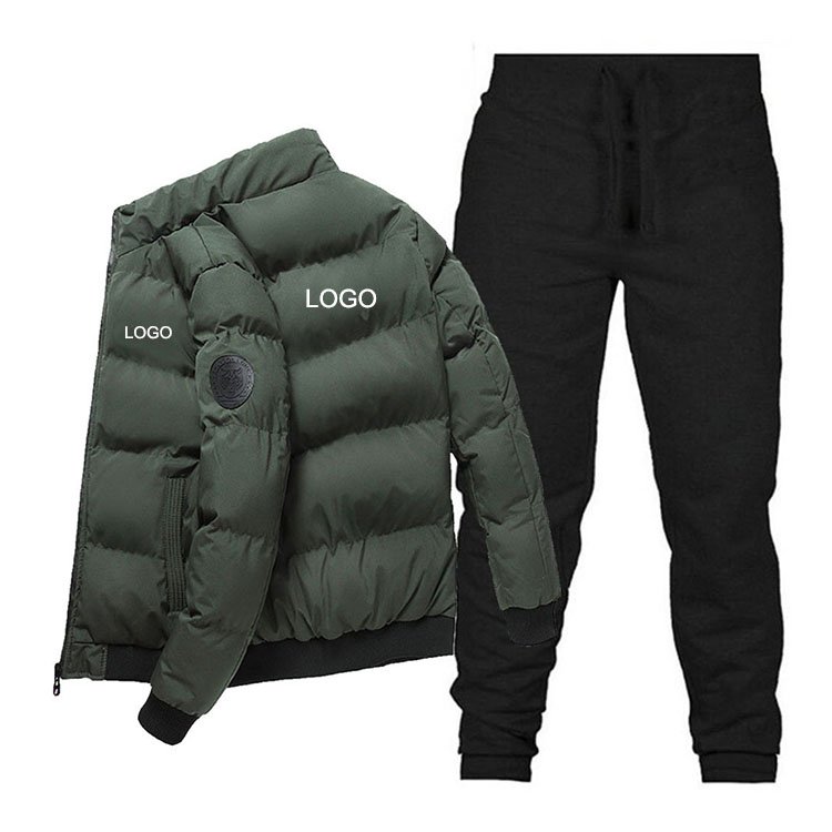 Wholesale Down Jacket Stand-up Collar Thickened Warm Korean Style Winter Men Cotton Filling Men's Jacket Padded Jacket