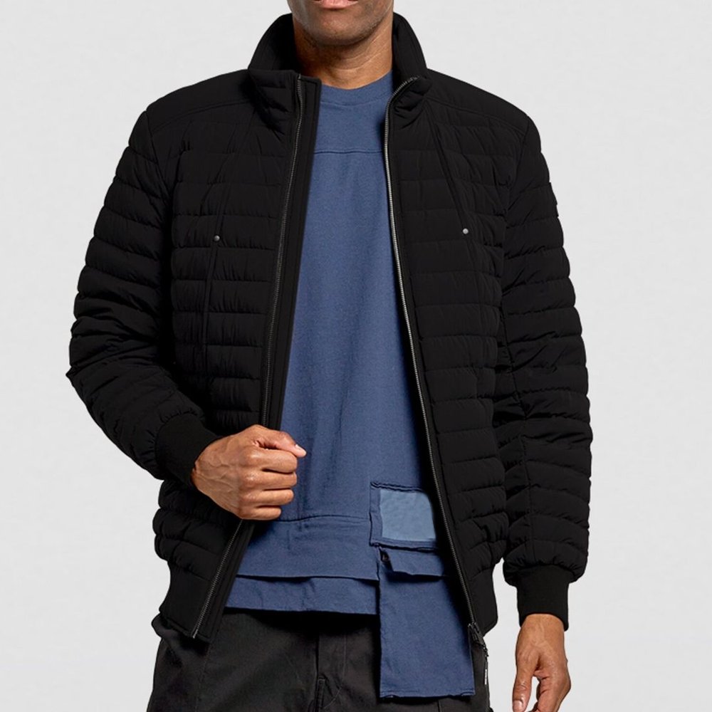 Custom Logo Men's Puffer Jacket For Sale Long Sleeve Latest Style Custom Made Men's Winter Puffer Down Jacket