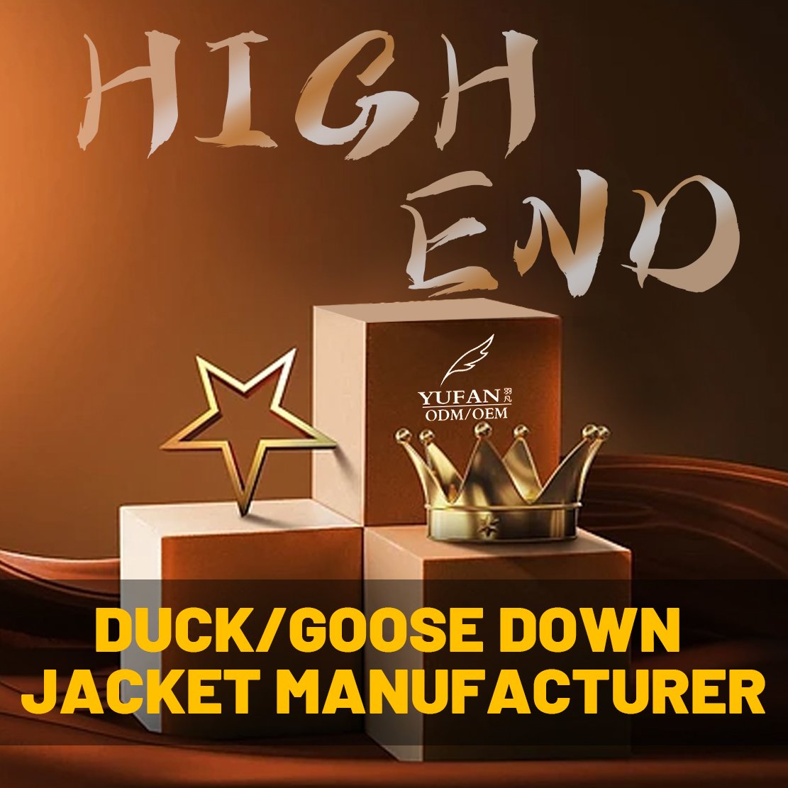 Yufan Customize High-end Winter Parka White Duck Down Jacket Men's Business Thickened Men's Coat