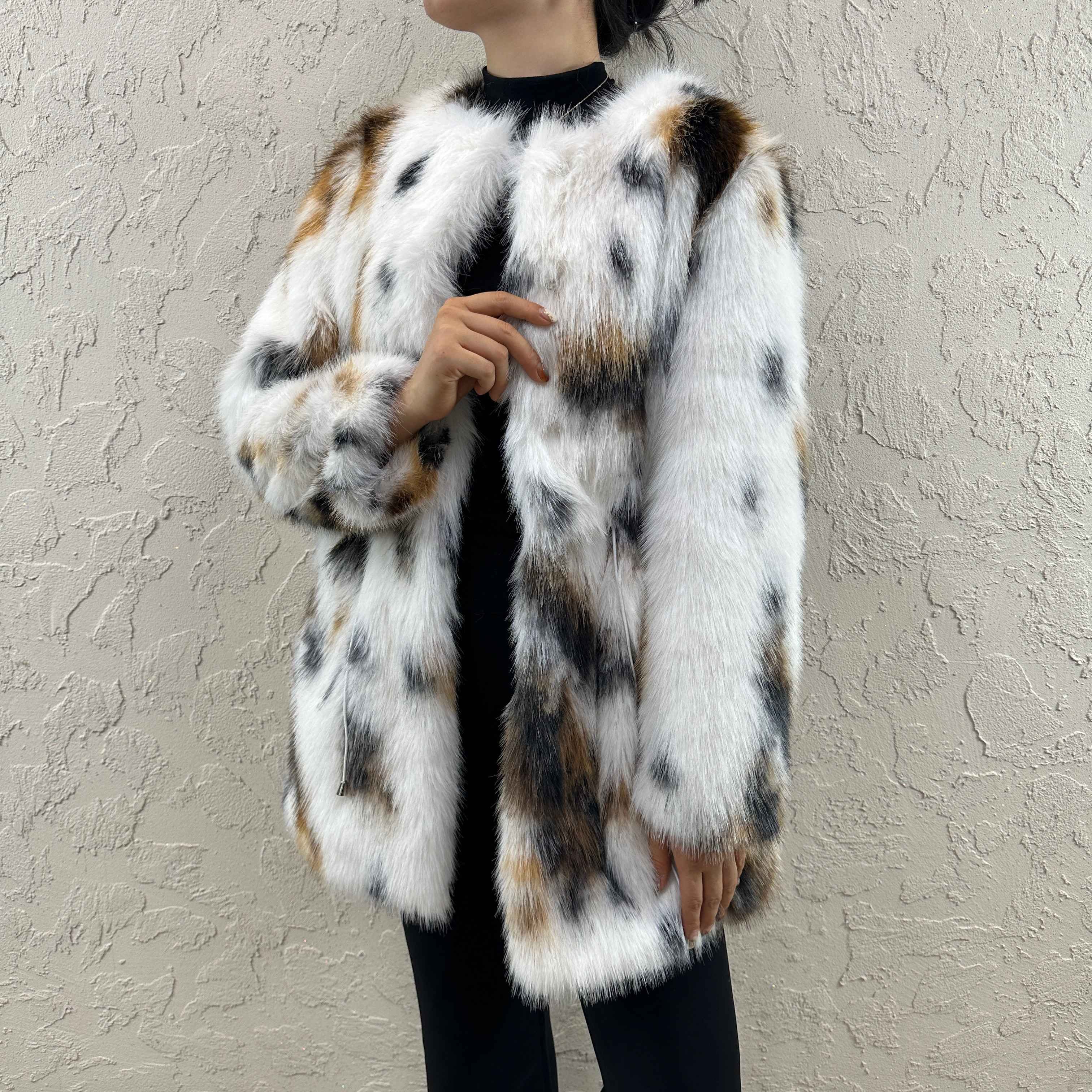 Wholesale High Quality 2024 Winter Coat Women Long Fur Faux Fur Coat Women Long Style Faux Fur Coat For Girl Lady