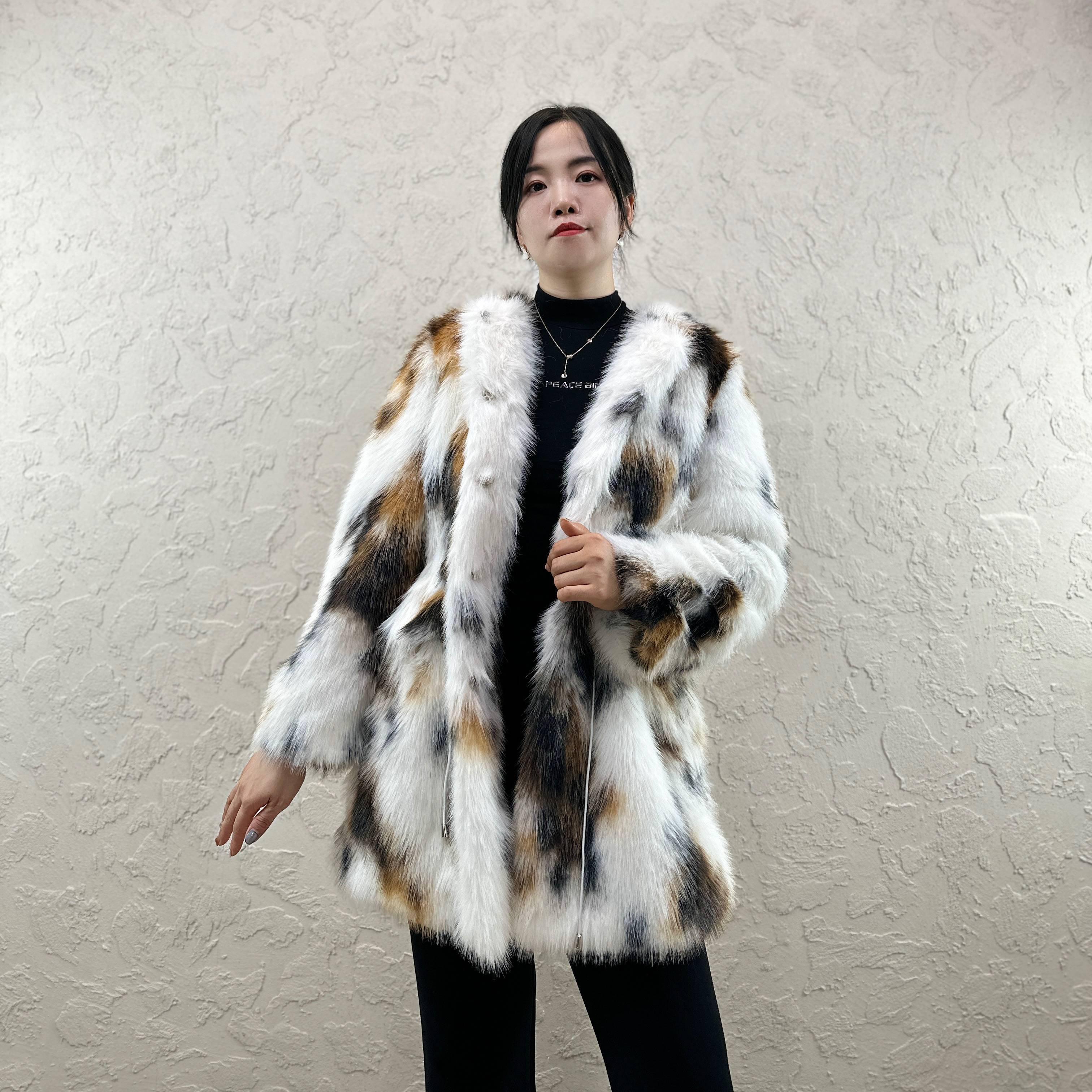 Wholesale High Quality 2024 Winter Coat Women Long Fur Faux Fur Coat Women Long Style Faux Fur Coat For Girl Lady