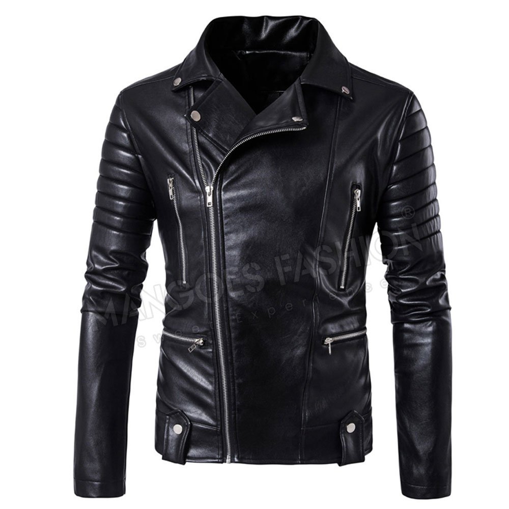 Custom-Made Genuine Leather Hot Product Plus Size Men's Jacket - Featuring Latest Design Men's Fashion Leather Outerwear