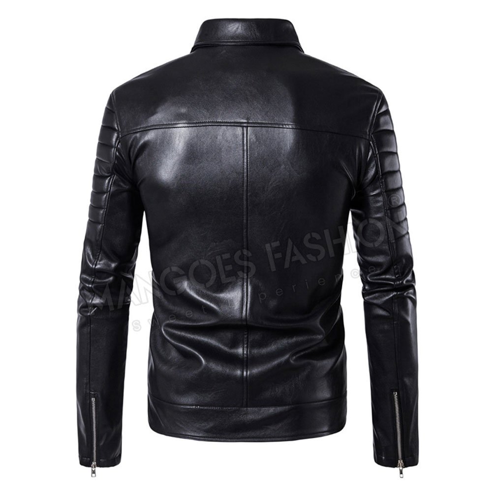 Custom-Made Genuine Leather Hot Product Plus Size Men's Jacket - Featuring Latest Design Men's Fashion Leather Outerwear