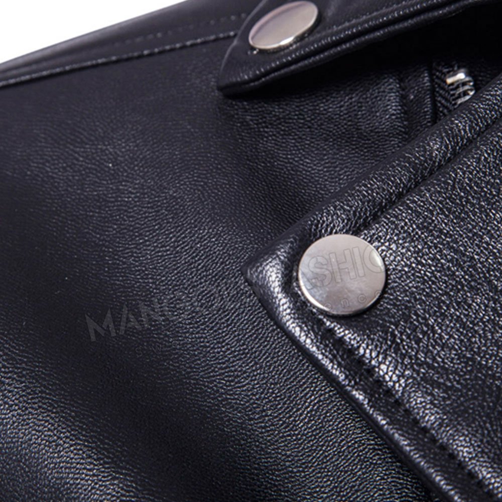 Custom-Made Genuine Leather Hot Product Plus Size Men's Jacket - Featuring Latest Design Men's Fashion Leather Outerwear