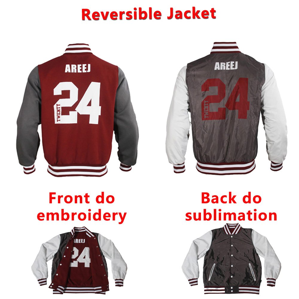 High Quality Custom Print Embroidered Varsity Jackets Custom School Unisex Baseball Jacket Oversized Letterman Jacket For Men