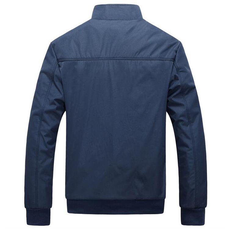 Autumn Winter Men Jacket Casual Black Blue Stand Collar Mens outdoor Windbreaker Coat Breathable Zipper Slim Male Jacket