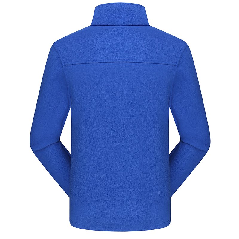 High Quality Custom Logo 330 Gram Weight Autumn Winter Solid Full-Zip Crew Neck Women Fleece Jackets Men's Polar Fleece Jacket