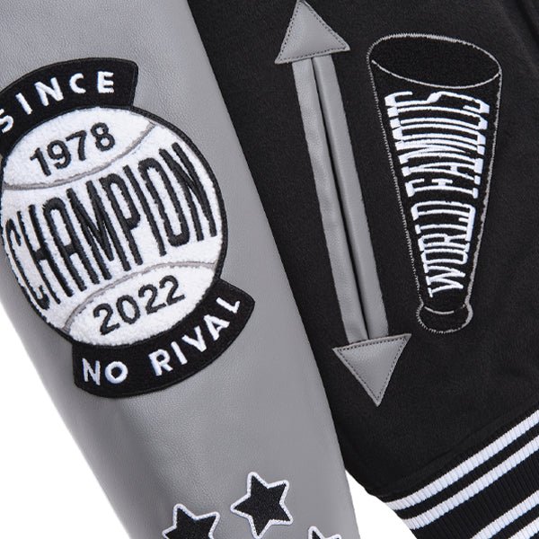 plus size letterman varsity jacket for men's high quality chenille patches custom patches logo label