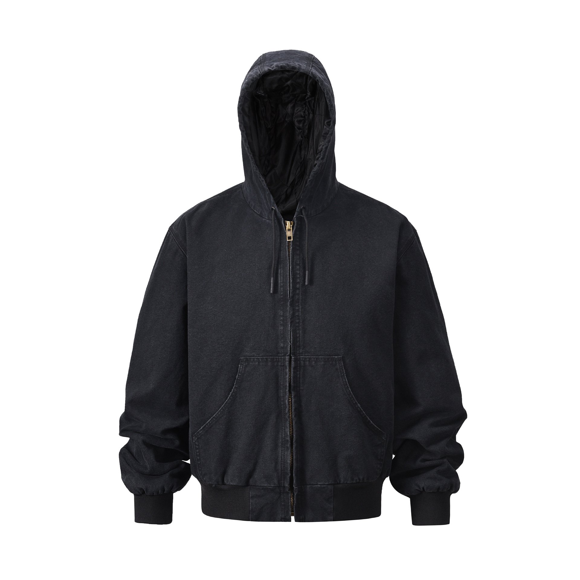 New style high street trendy men's jacket with thickened and cotton washed hooded jacket OEM