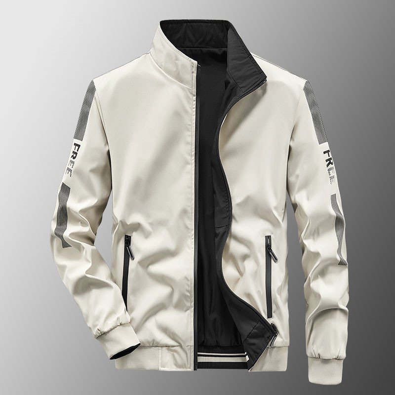 Men's Trendy Double-Sided Cotton Puffer Jacket Casual Baseball Outerwear for Autumn WinterOutdoor sports warm sportswear