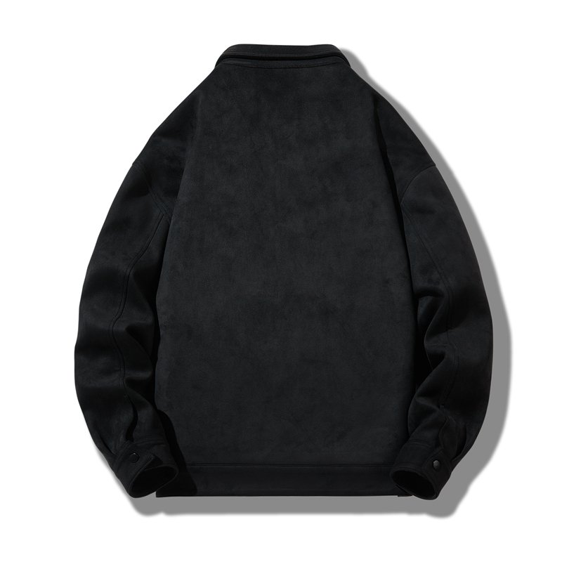 2024 New Style OEM Custom Design Single Breasted Men's Windbreaker Jacket Suede Fabric Waterproof Casual Coaches Jackets For Men