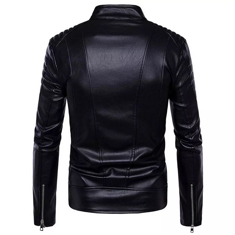 Top Trending products 2023 Men clothing fashion leather Biker Jacket High Quality With customized logo And Designs winter jacket