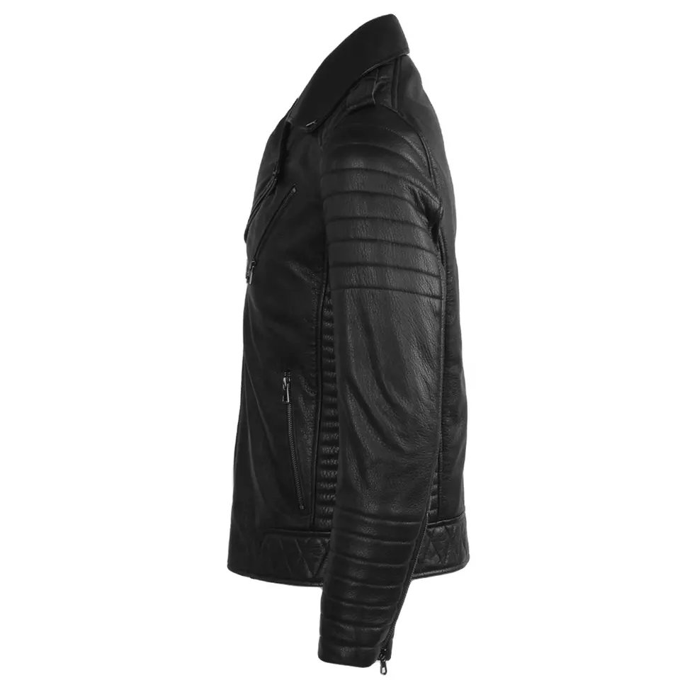 Top Trending products 2023 Men clothing fashion leather Biker Jacket High Quality With customized logo And Designs winter jacket