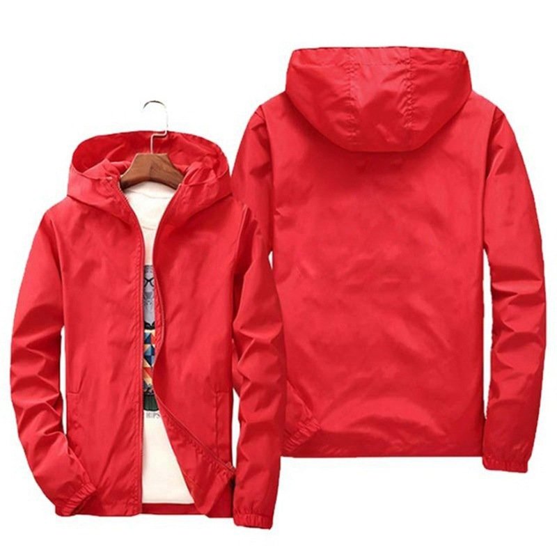 New Spring and Autumn Windbreaker, Sun Protection, Group Suit, Logo Printing Men's Jackets