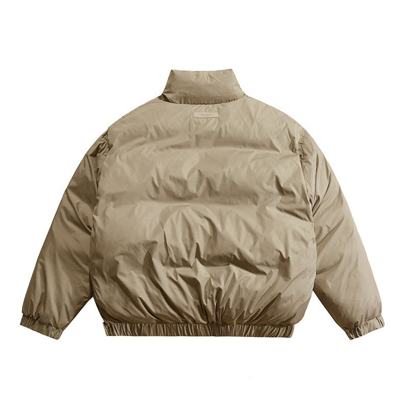 Custom Winter Wind Breaker Jacket For Men Half Zipper Cotton Coat Plus Size Men's Jackets