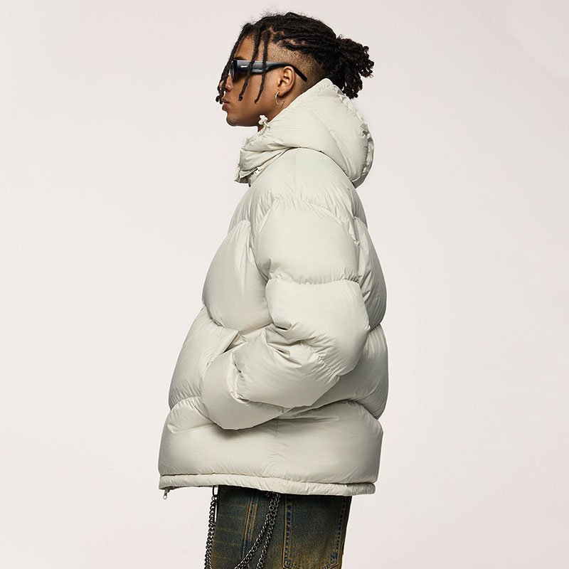 wholesale warm real feather down jacket high quality luxury bubble puff jacket unisex men's down jacket men clothing winter 2024