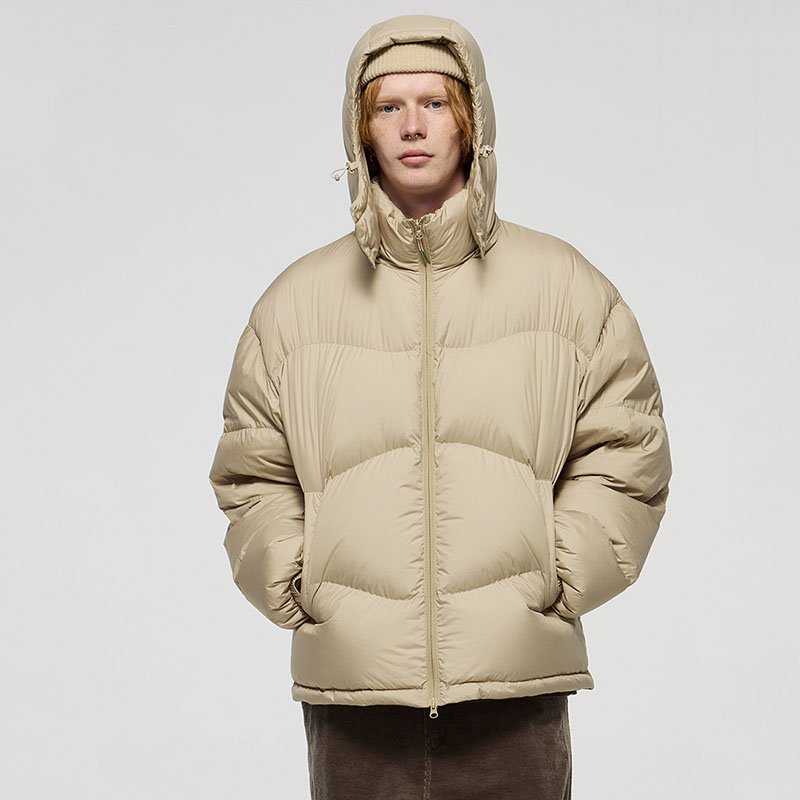 wholesale warm real feather down jacket high quality luxury bubble puff jacket unisex men's down jacket men clothing winter 2024
