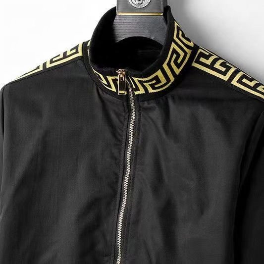 Luxury OEM varsity running casual ver sace brand fasion men's jacket waterproof outdoor sports for men's jacket coat