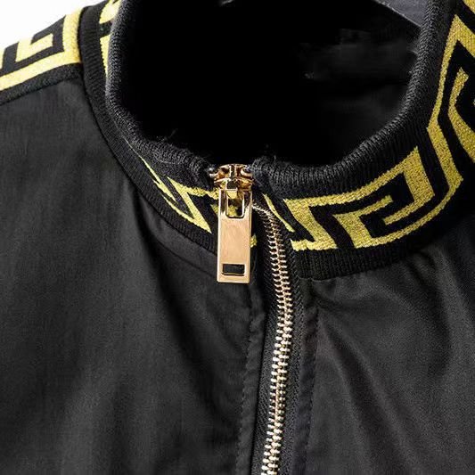 Luxury OEM varsity running casual ver sace brand fasion men's jacket waterproof outdoor sports for men's jacket coat