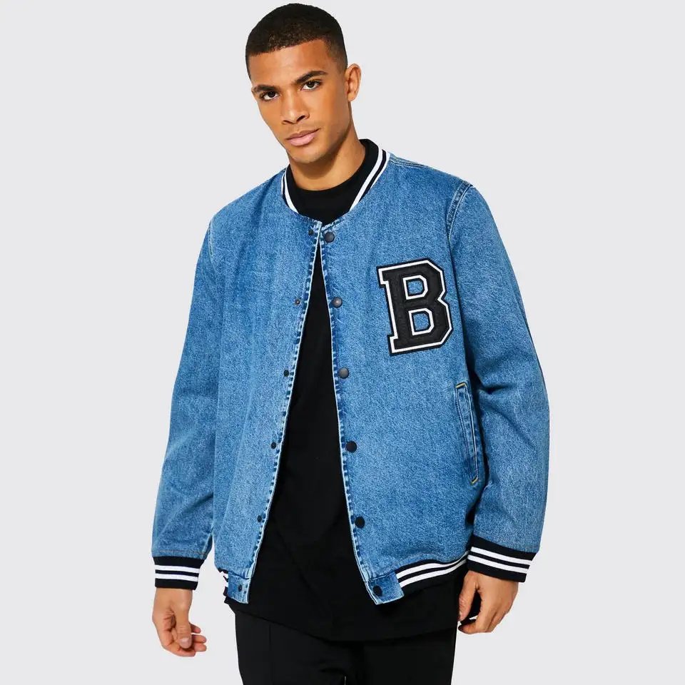 2023 New Sleeve Baseball Letterman Jacket For Men Wholesale Blank Jackets Men's Customized