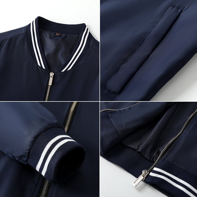 Latest fashion fabric Nylon double layer jackets super quality men's casual baseball jackets