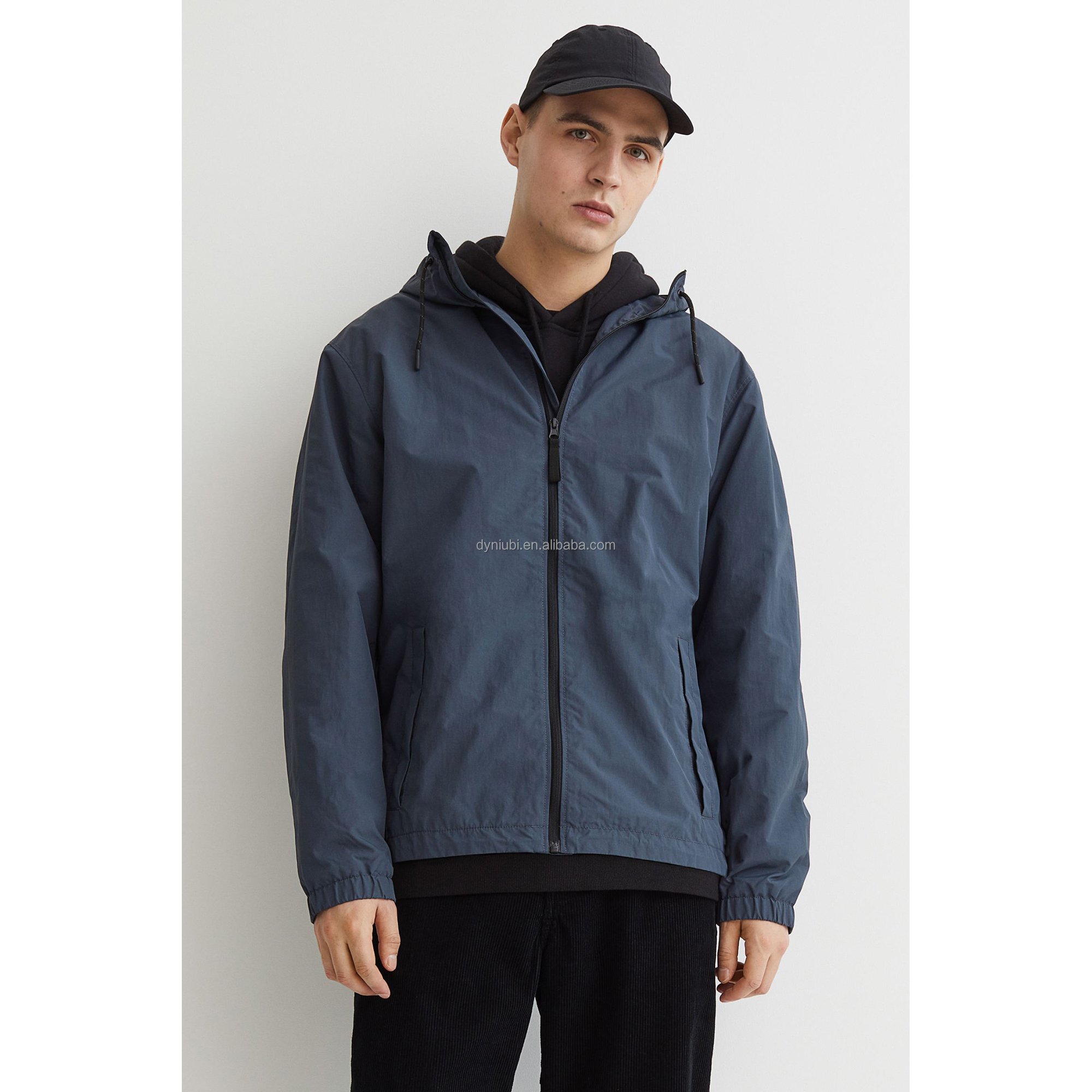 Men's Nylon Polyester Windbreaker Jackets Custom Windbreaker Jackets Nylon Waterproof Men's Jackets