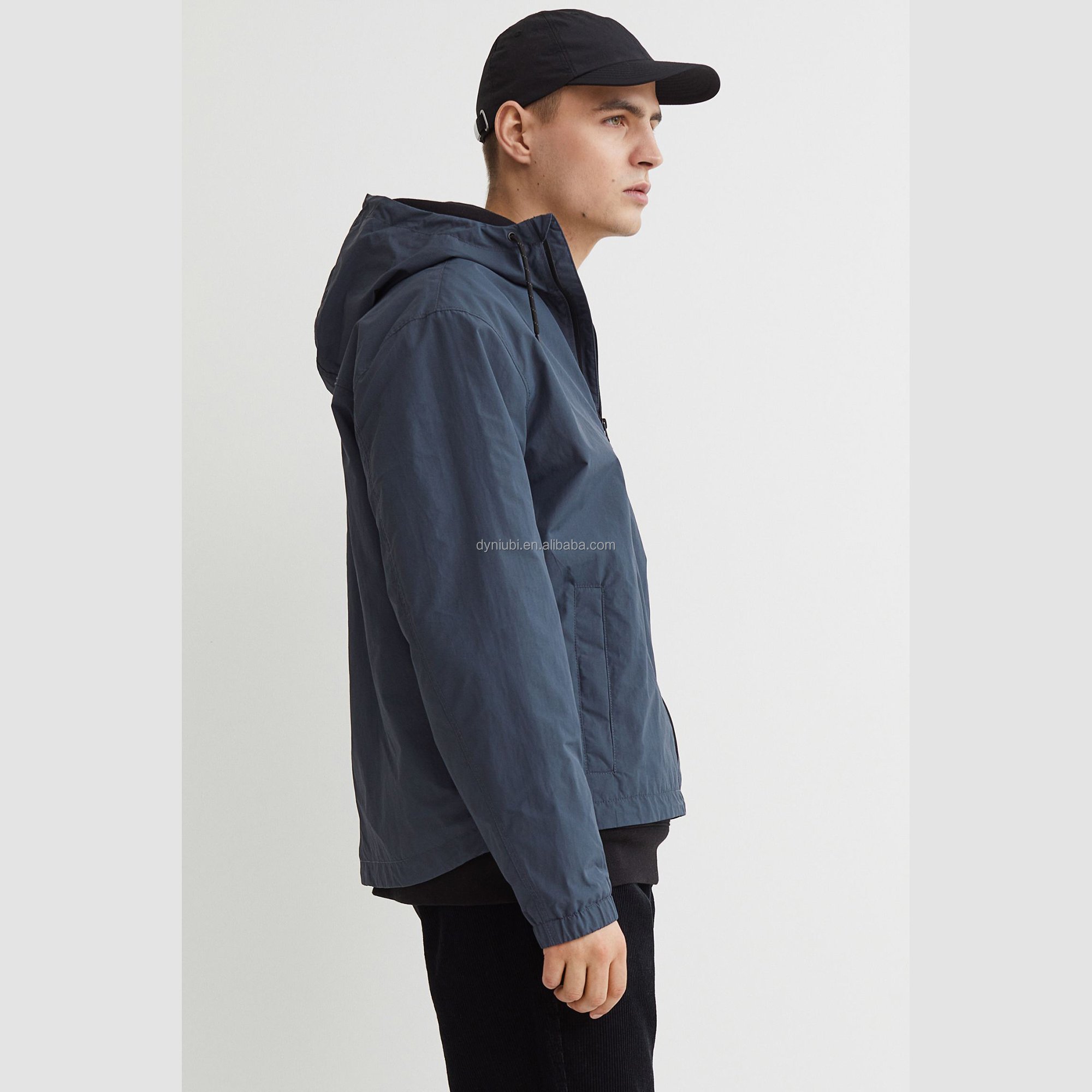 Men's Nylon Polyester Windbreaker Jackets Custom Windbreaker Jackets Nylon Waterproof Men's Jackets
