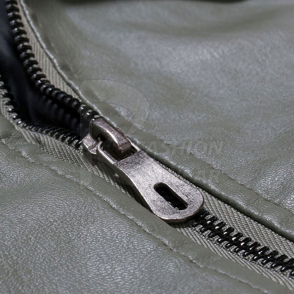2024 Men's Thick Leather Jacket Custom Design Plain Dye Zipper Closure for Winter-on Sale!