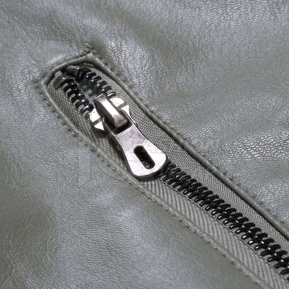 2024 Men's Thick Leather Jacket Custom Design Plain Dye Zipper Closure for Winter-on Sale!