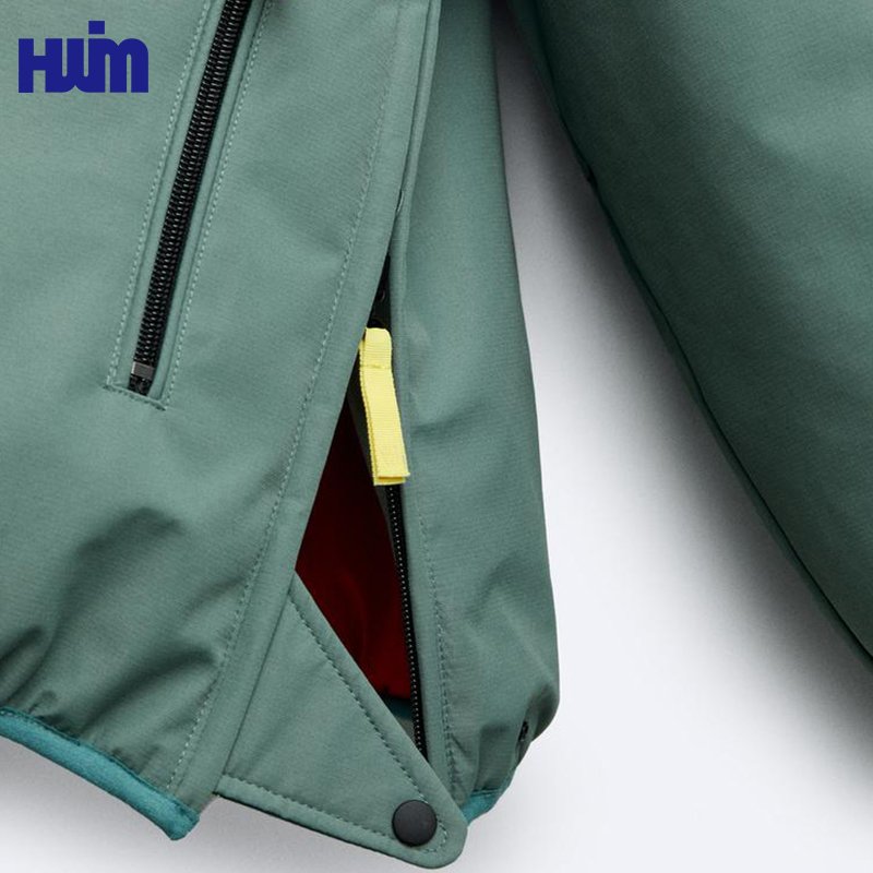 Fashion Trend High Collar fluffy Jackets Custom Logo Men's Oversize Style Casual Outdoor Waterproof Jacket Coat With Zip Pocket