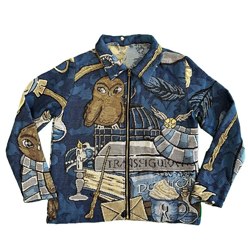2022 Spring Fashion Outdoor Custom Woven Tapestry Jackets Plus Size men's Motorcycle Clothing Jacket