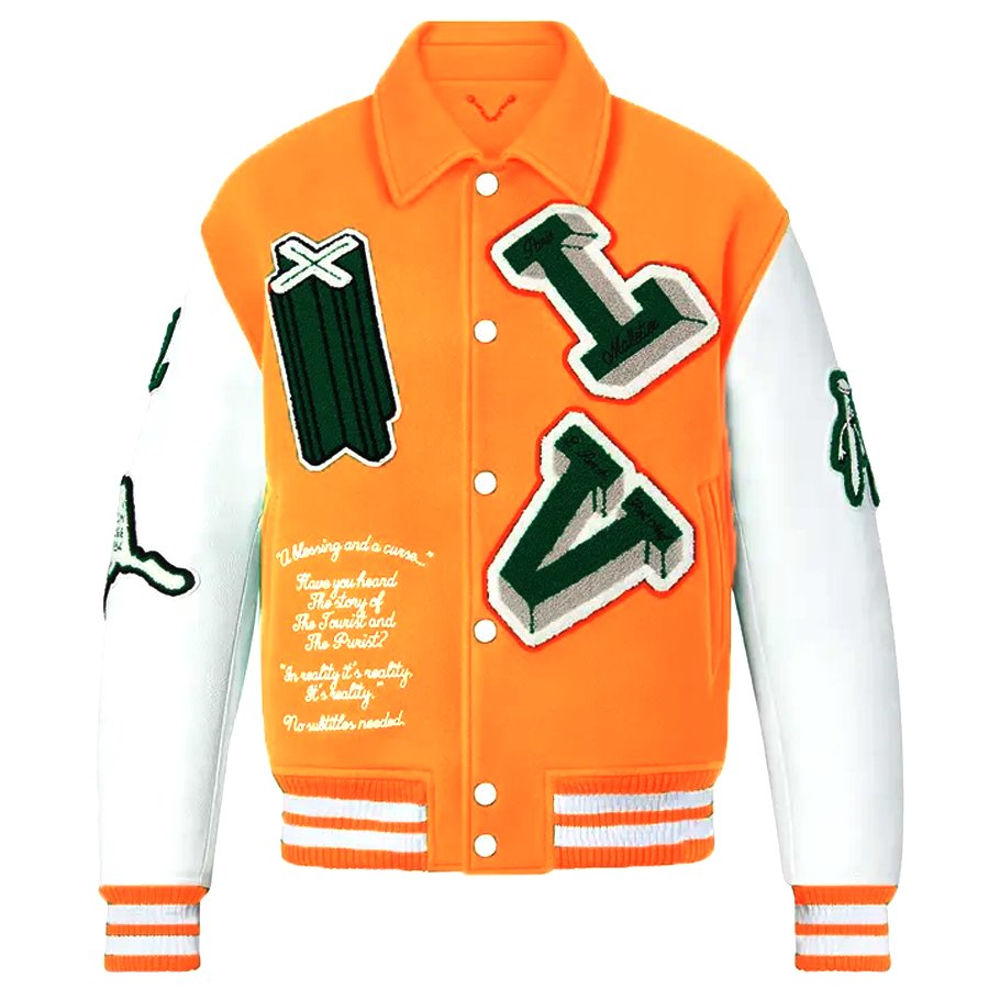 OEM custom chenille embroidery wool sleeve vintage baseball bomber letterman varsity jacket for men''s