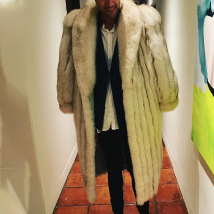 High quality wholesale winter warm custom artificial fleece fur jacket thick white mens faux fur long coats