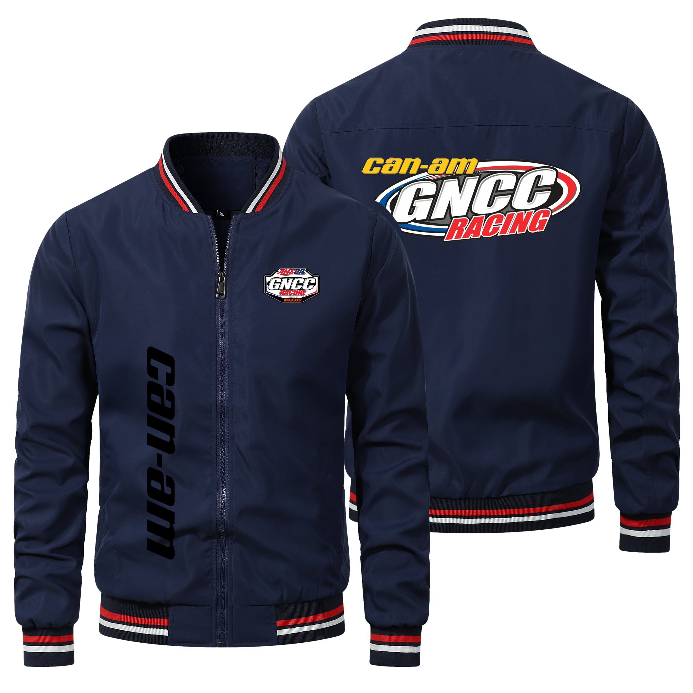 men's coats Can am Wing Logo Print clothing fashion man coat Custom Motorcycle Racing men's jackets bomber jacket
