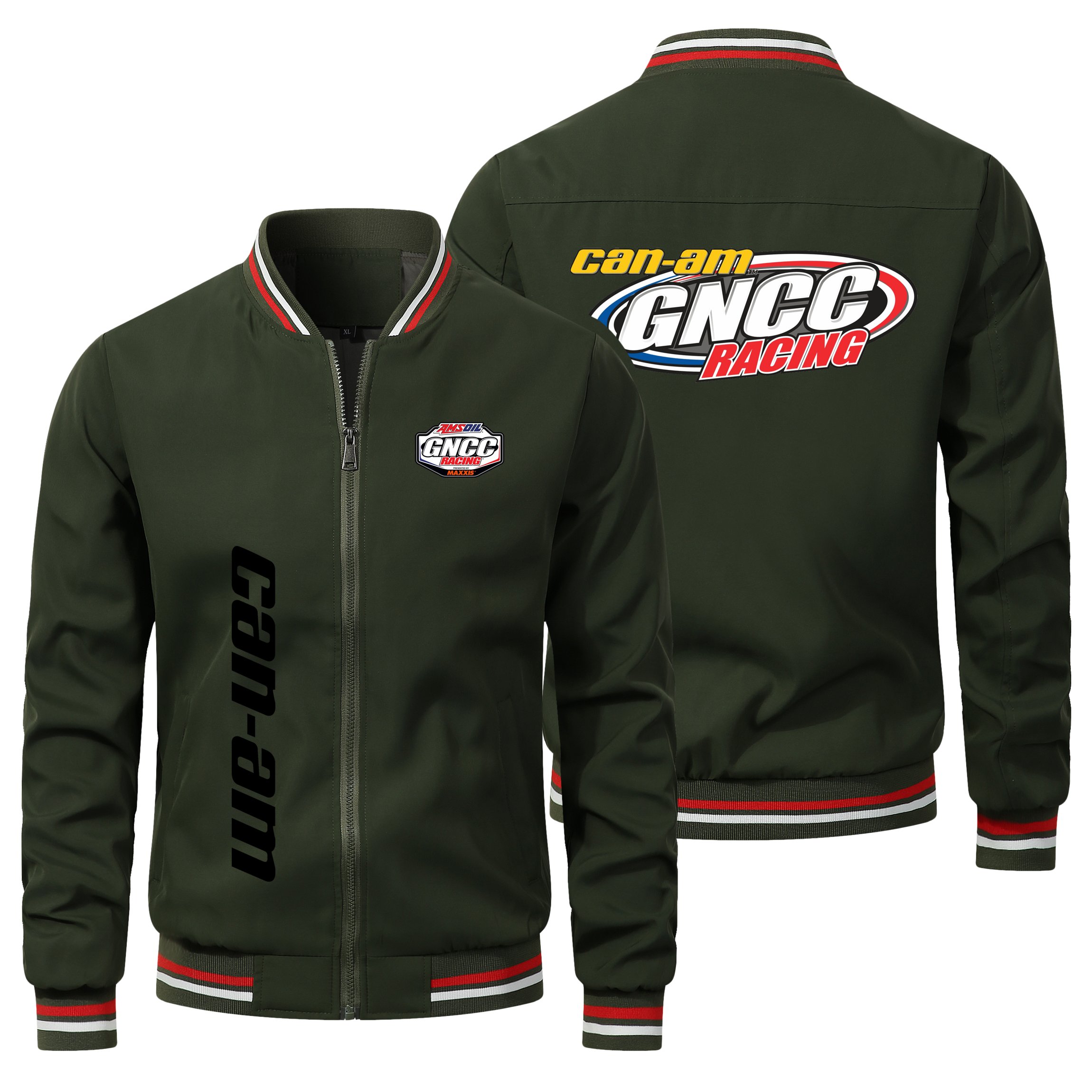 men's coats Can am Wing Logo Print clothing fashion man coat Custom Motorcycle Racing men's jackets bomber jacket