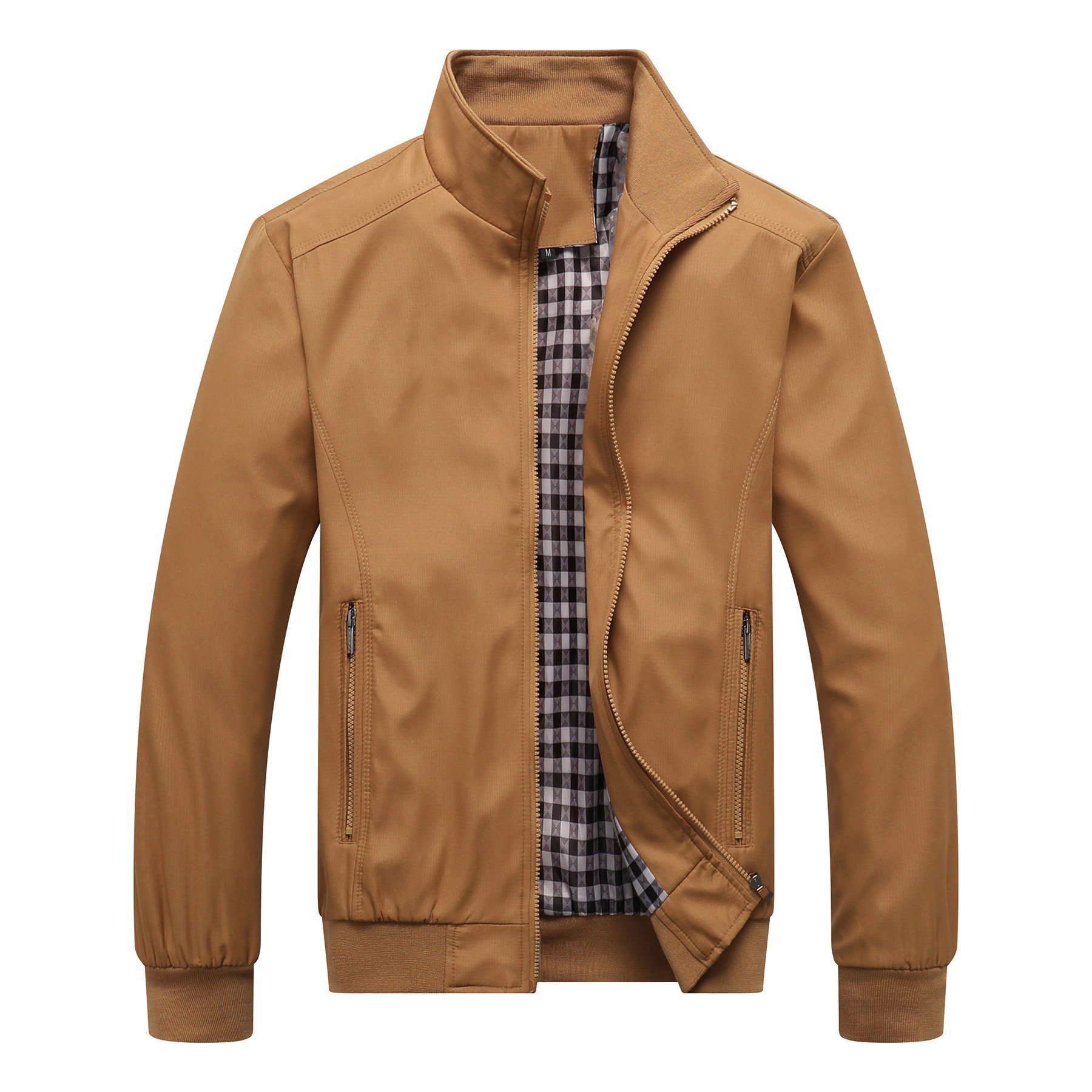 New stand collar men's jacket Casual jacket Spring and Autumn business men's jacket men's coat