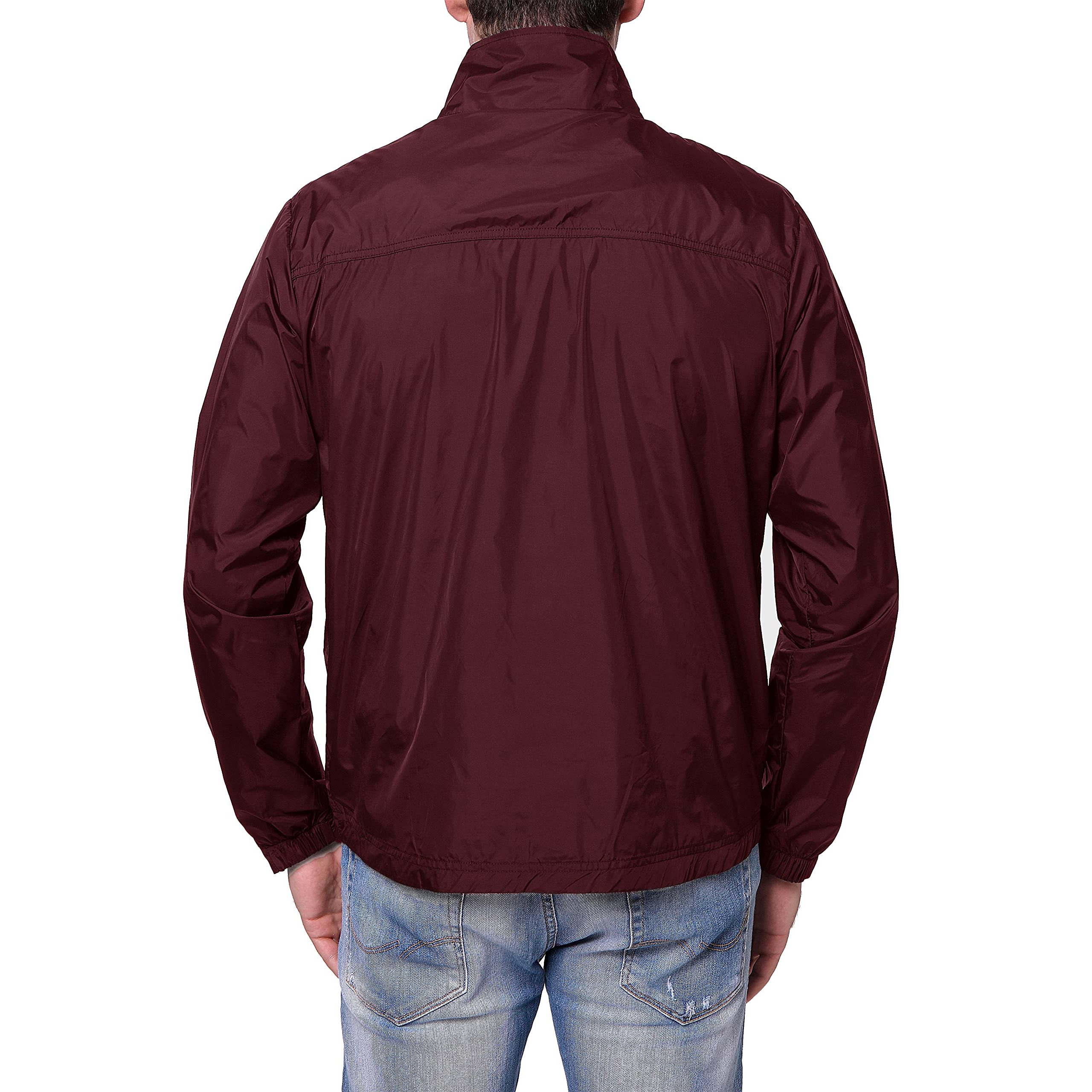 Men Waterproof Jackets Outdoor Windbreaker Hooded Coats Jacket Running Custom Zip Up Sports Jacket