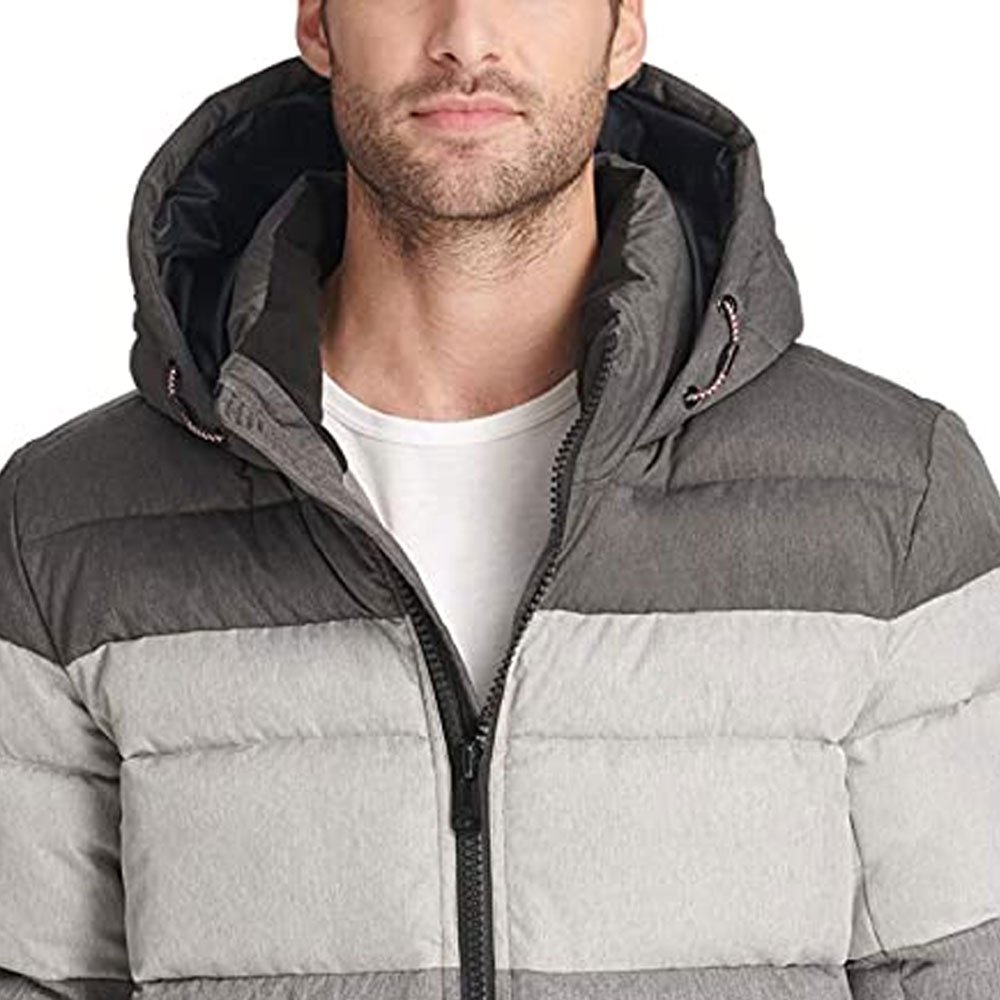 OEM Custom Design Winter Down Puffer Men Jacket Streetwear Printing Thickening Bubble Men's Puffer Jacket Casual Streetwear