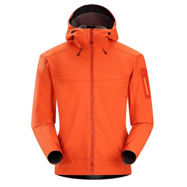 Professional Rich Customization Experience Casual Sport Style Color Block Zipper Hoodie Closure Men Softshell Jacket with Logo