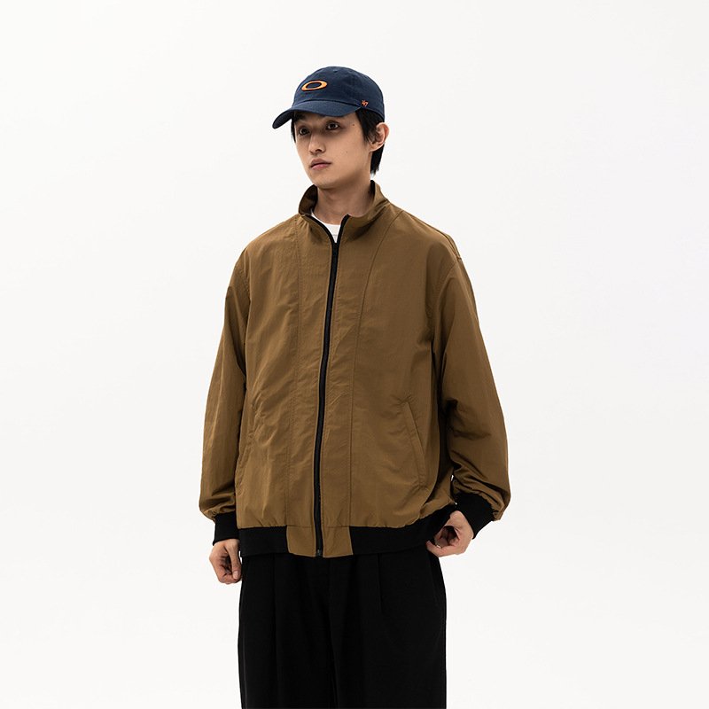 Hot Selling Men's Bomber Jacket blank nylon fabric Casual Fall Winter Warm Fashion Jacket and Coats Outwear
