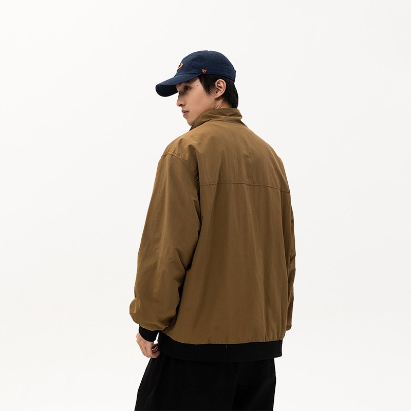 Hot Selling Men's Bomber Jacket blank nylon fabric Casual Fall Winter Warm Fashion Jacket and Coats Outwear