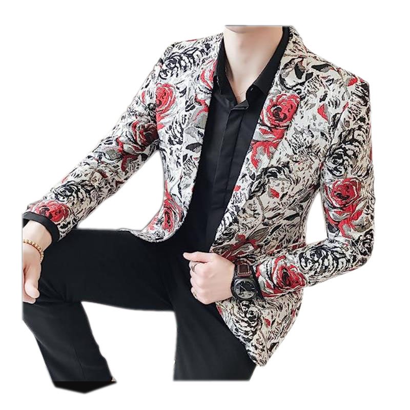 Mens Slim Fit Suit Party Wedding Suit Men Blazer Jacket Breathable Men's Suits Sublimation Blazer High Quality