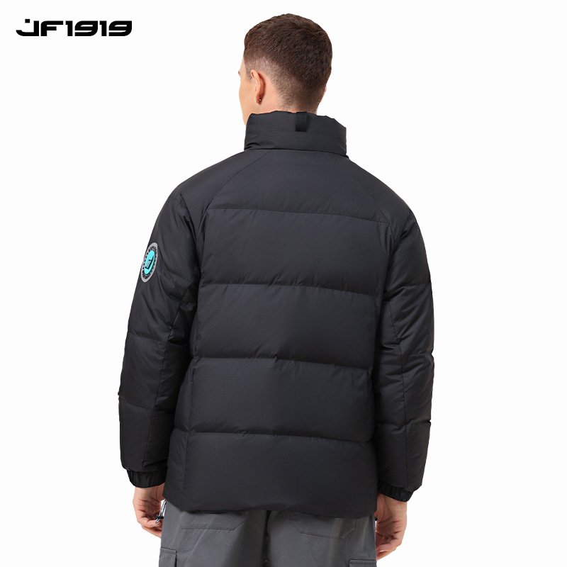 High Quality Men's Winter Jacket Fashionable Thickened Solid Leather Warm Fluffy Duck OEM Service Crew Neck Long Design Pattern
