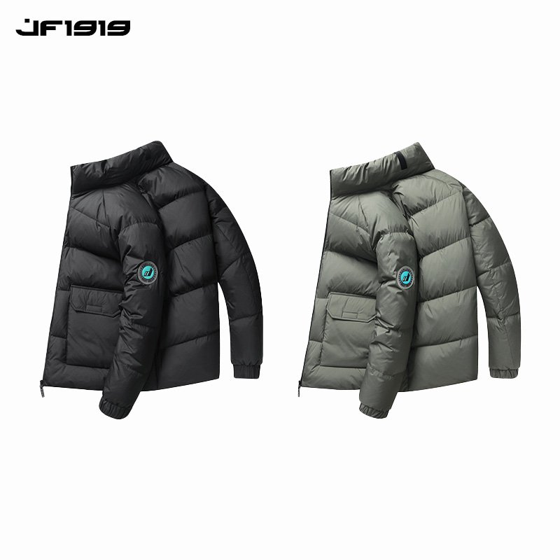 High Quality Men's Winter Jacket Fashionable Thickened Solid Leather Warm Fluffy Duck OEM Service Crew Neck Long Design Pattern