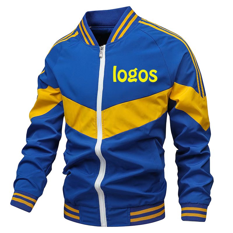 Custom Male Casual Baseball Jacket Man Sports Windbreaker Jacket Stitching Outdoor jacket men