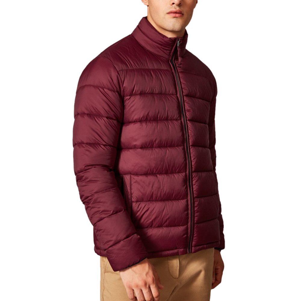 OEM Winter Men's Bubble Puffer Coat High Quality Lightweight Zipper Hooded Jacket Fashion Style Fabric Jacket Labels Printing